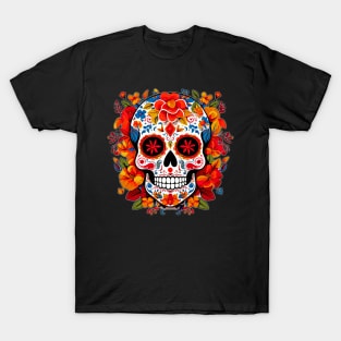 Day of the Dead Dia de Los Muertos Sugar Skull T-Shirt